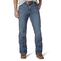 Wrangler Men's Retro Slim Fit Boot Cut Jean, Worn in, 42W x 34L