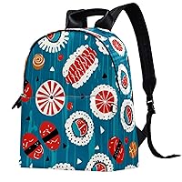 Travel Backpacks for Women,Mens Backpack,Fish Japanese Sushi Food,Backpack