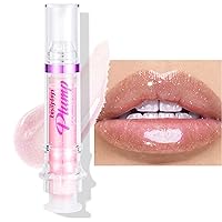 Lip Plumping Booster, Spicy Lip Lipstick, Lifter Gloss, Hydrating, Volumizes & High-Shine Lip Plumping Lip Glass Mirror Lip Glaze Lip Makeup, Plump & Pout Lip Plumper for Women Girls (#02)