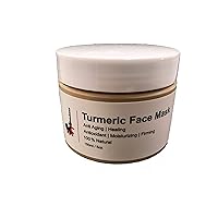 Turmeric Face Mask for Sensitive & Normal Skin by Mandana-100% Natural-Assist in Anti-Aging, Antioxidant, Moisturizing, Firming for Brighter Skin, For Men & Women. 150ML/ 5OZ