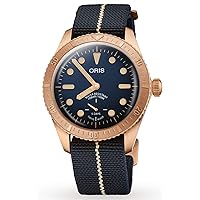 Oris Carl Brashear Calibre 401 Five-Day Power Reserve Limited Edition Bronze Dark Blue Dial Watch 01 401 7764 3185-Set