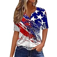 Womens Tops V Neck Short Sleeve Summer Tshirts Casual Basic Tee Shirts Trendy Casual Summer Outfits Clothes 2024