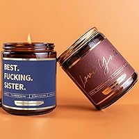Love You + Best F Sister - Set of 2 Scented Candles for Sister by Got You A Little Something