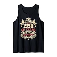 Made In 1958 Vintage 65th Birthday 65 Years Of Being Awesome Tank Top