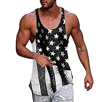 Mens Tank Tops Novelty Graphic Breathable Tees Lightweight Tanks for Men Sleeveless Beach Muscle T Shirts M-XXL