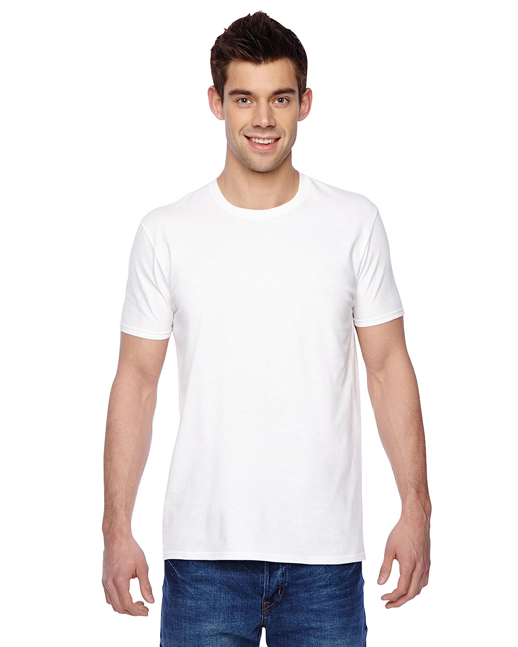 Fruit of the Loom Men's Stay Tucked Crew T-Shirt Extended Sizes