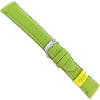 22mm Milano Squash Green Techno Rubber Stitched Men's Watch Band