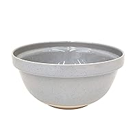 Casafina Ceramic Stoneware 6.6-Qt Mixing Bowl - Fattoria Collection, Grey | Microwave & Dishwasher Safe Bakeware | Food Safe Glazing | Restaurant Quality Serveware