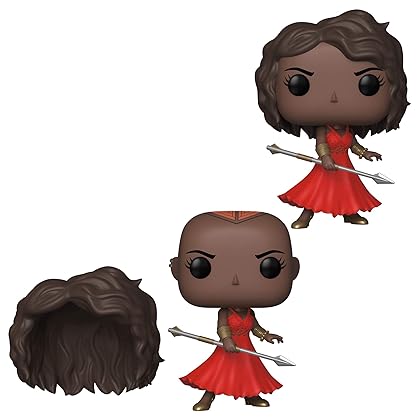 Pop! Marvel: Black Panther - Okoye with Red Dress and Removable Wig, Fall Convention Exclusive