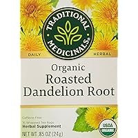 Traditional Medicinals Roasted Dandelion Root Herbal Tea, 16 ct