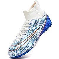 Kids Turf Soccer Shoes Boys Girls Youth Indoor Outdoor Soccer Cleats Football Shoes (Toddler/Little Kid/Big Kid)