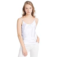 LilySilk Womens Silk Camisole 100% 19MM Mulberry Silk Basic Tank Tops Summer Casual Classic Top Loose