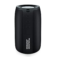 Bluetooth Speaker,MusiBaby Speaker,Wireless,Outdoor,Waterproof,Portable Speaker,Dual Pairing,Bluetooth 5.0,Loud Stereo,Booming Bass,1500 Mins Playtime for Home&Party,Gifts(Blk)