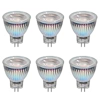 MR11 LED Bulbs (6 Pack) 3W 12V GU4 Base 3000K Warm White MR11 GU4 LED Bulbs 50W Halogen Replacement Recessed Spotlight Track Light Landscape Light