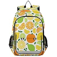 ALAZA Lemonade Ingredients Citrus Fruits Lemon Lime Orange Casual Daypacks Outdoor Backpack