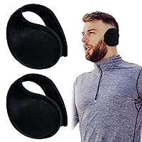Women Winter Earmuffs Warm Adjustable Ear Muffs Ladies Foldable Fluffy Ear Warmers Soft Faux Fur Comfortable Ear Protector Adult Thermal Ear Cover for Skiing Running Camping Cycling 