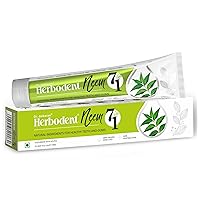 Herbodent® NEEM 7 in 1 Toothpaste-Organic Herbs-Neem, Black Seed & Xylitol for Anti Cavity-Cardamom & Mint for Taste & Freshness-Baking Soda for Excellent Cleaning-No Fluoride, No Paraben -6.53Oz (1)