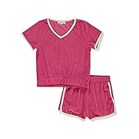 Girls' 2-Piece Terry Shorts Set Outfit