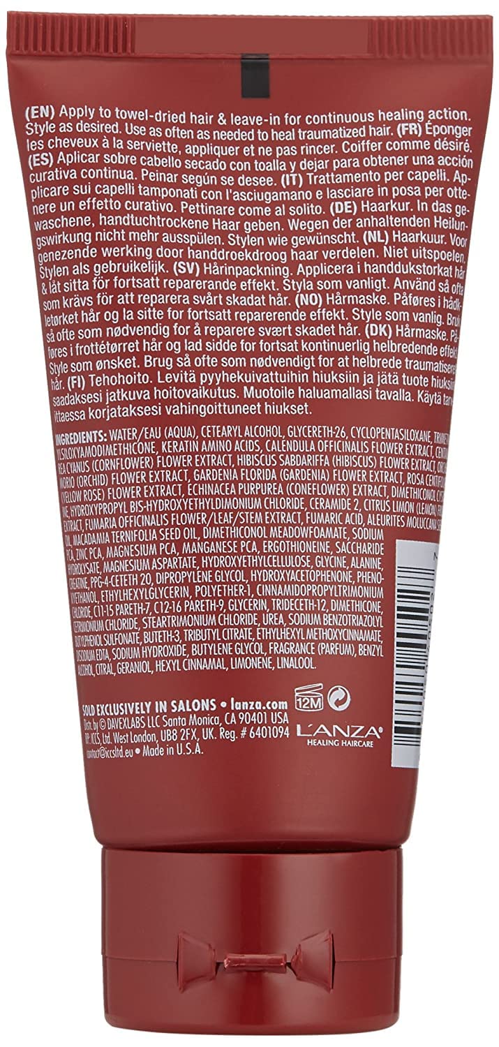 L'ANZA Healing ColorCare Trauma Treatment, Leave-in Bleach Damage Reconstructor, Refreshes, Repairs and Extends Color Longevity, With Triple UV and Heat Protection