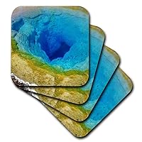 3dRose CST_66303_2 Yellowstone, Green, Blue, Yellow Soft Coasters, (Set of 8)