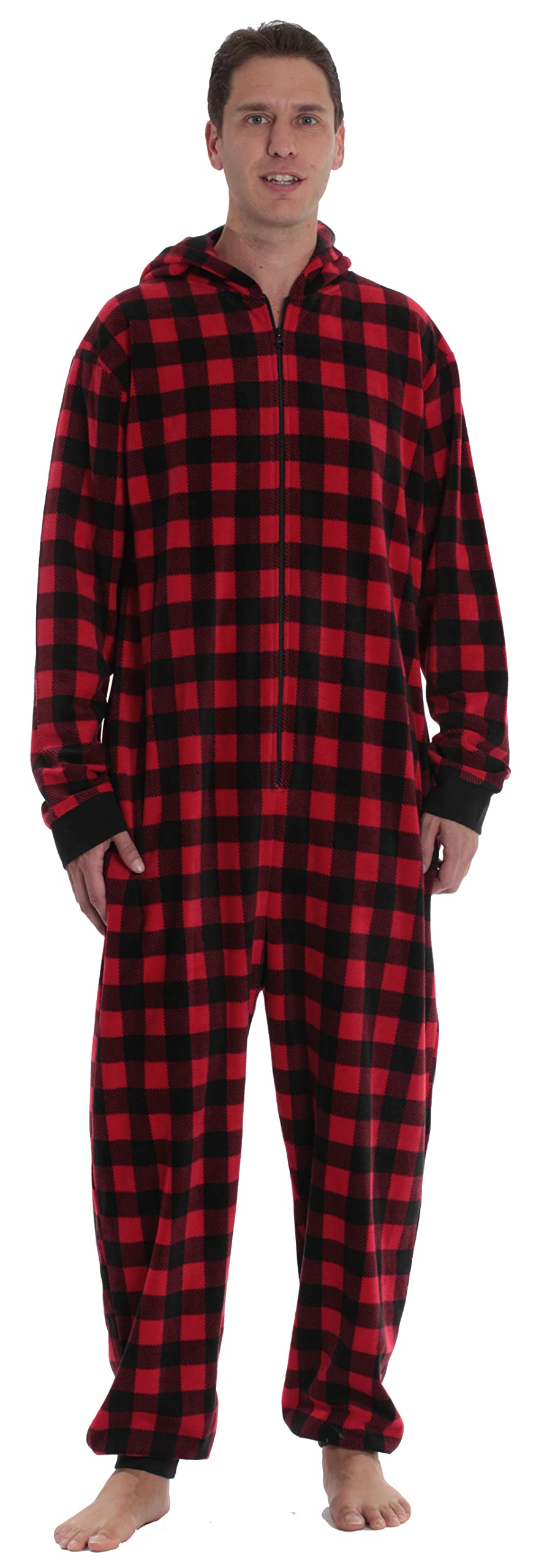 #followme Matching Adult Onesie for Family, Couples, Dog and Owner Buffalo Plaid
