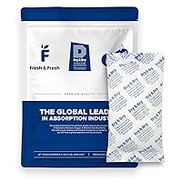 Dry & Dry 300 Gram [5 Packets] Silica Gel Packets Desiccants, Silica Packets - Rechargeable Silica Gel Packs, Moisture Absorbers, Desiccants Packets, Silica Gel
