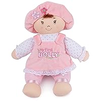 GUND Baby My First Dolly, Plush Doll for Babies and Toddlers, Pink/White, 13”