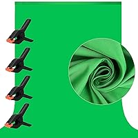 Mua 10 X 7 FT Green Screen Backdrop for Photography, Chromakey Virtual GreenScreen  Background Sheet for Zoom Meeting, Cloth Fabric Curtain with 4 Clamps for  YouTube Video Studio Calls Streaming Gaming VR