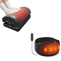 Snailax Foot Rest Under Desk at Work& Snailax Heating Pad for Back Pain Relief
