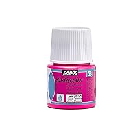 Pebeo Setacolor Light Fabrics Paint 45-Milliliter Bottle, Fluorescent Pink