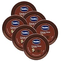 Cocoa Glow Moisturizer Body Cream, 6-Pack, 5.07 FL Oz Each, 6 Jars