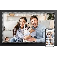 Anna Bella 15.6 Inch Digital Photo Frame Wall Mountable Large Digital Picture Frame Full HD Touchscreen Smart Cloud Photo Frame with 32GB Storage, Easy Setup to Share Photos or Videos via AiMOR APP