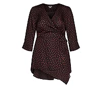 City Chic Women's Plus Size Top Falling Spot