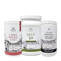 Mt. Capra Deep 30 Coconut + Capra Mineral Whey + Clean Minerals with Collagen Peptides Bundle