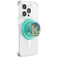PopSockets Phone Grip Compatible with MagSafe, Adapter Ring for MagSafe Included, Phone Holder, Wireless Charging Compatible, Pokemon - Bulbasaur Mint