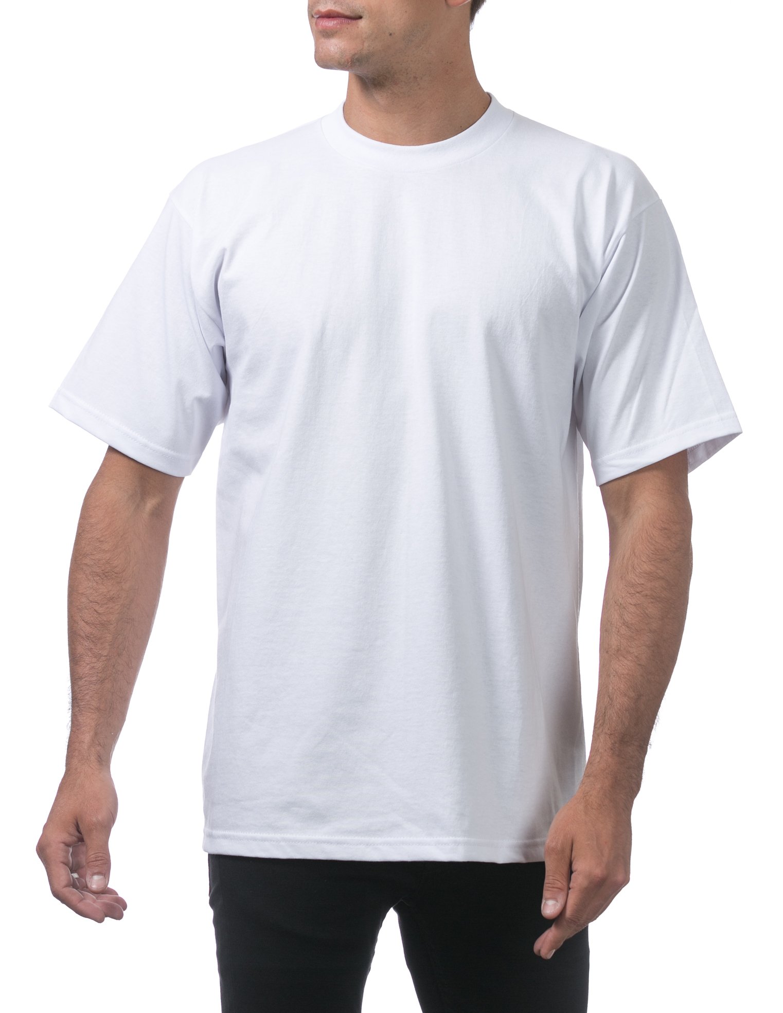 Pro Club Men's 12-Pack Heavyweight Cotton Short Sleeve Crew Neck T-Shirt