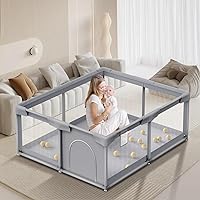 Baby Playpen, Playpen for Babies and Toddlers, Sturdy Safety Baby Play Yards Indoor & Outdoor, Play pens for Babies and Toddlers, Baby Fence
