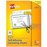 Avery Self-Adhesive Laminating Sheets, 9