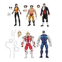 Marvel Legends Series Wolverine 5-Pack, Includes Marvel's Omega Red, Cyber, Callisto, Jason Wyngarde, 13 Accessories