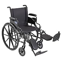 Invacare - 9XT_29154 / T94HAP 9000 XT High Performance Lighter Weight Wheelchair, With Desk Length Arms and T94HAP Elevating Legrests with Padded Calf Pads, 16
