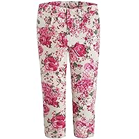 Mayoral Little Girls 2-9 Fuchsia-Pink Floral Print Stretch Jeggings/Pants