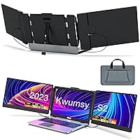 14'' Laptop Screen Extender, Portable Monitor Laptop Monitor, 1080P FHD Laptop Monitor Extender, Plug and Play No Driver, for 13”-17.3” Laptop, Supports Wins/Mac/Android/Switch