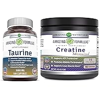Amazing Nutrition Taurine + Micronized Creatine Monohydrate (2 Products)