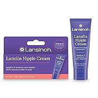 Lanolin Nipple Cream, Safe for Baby and Mom, Breastfeeding Essentials, 1.41 Ounces