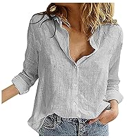 Flowy Tops for Women Crew Neck Oversized Boho Dress Shirt Fit Lightweight Vestidos Casuales para Mujer