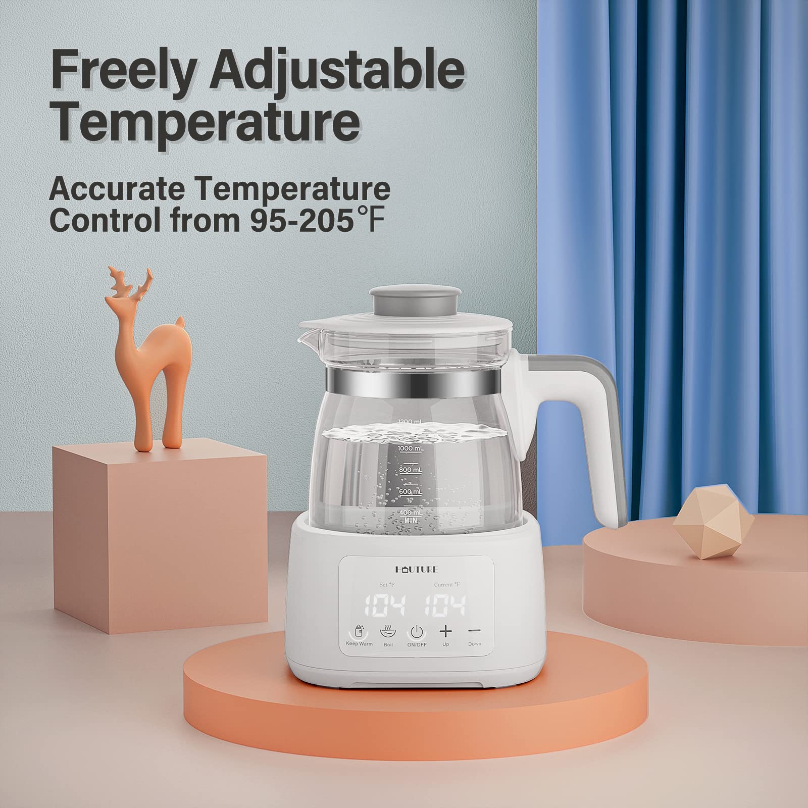 HAUTURE Instant Water Warmer – Replaces Traditional Baby Bottle Warmers - Advanced Formula Dispenser Machine Warm Water at Perfect Temperature in Fahrenheit