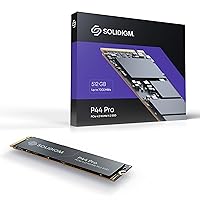 Solidigm™ P44 Pro Series 512GB PCIe GEN 4 NVMe 4.0 x4 M.2 2280 3D NAND Internal Solid-State Drive, Read/Write Speed up to 7000MB/s and 4700MB/s, SSDPFKKW512H7X1…
