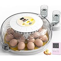 Eggs Incubators for Hatching Eggs with Automatic Turner, 18 Egg Incubators for Hatching Chicks, Egg Candler, Incubator for Chicken Eggs with Automatic Water Top-up for Hatching Chickens