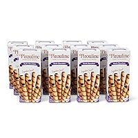 Pirouline Rolled Wafers – Dark Chocolate – Rolled Wafer Sticks, Crème Filled Wafers, Rolled Cookies for Coffee, Tea, Ice Cream, Snacks, Parties, Gifts, Birthdays – 3.25oz Carton 12 Pack