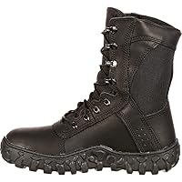 Rocky Mens S2v 8 Inch Water-Resistant Steel Toe Tactical Work Safety Shoes Casual - Black